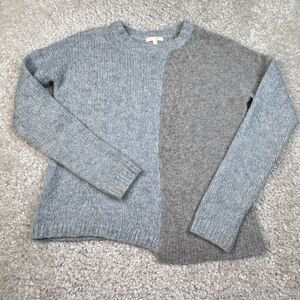 LISA TODD Asymmetrical Wool Cashmere Colorblock Sweater
